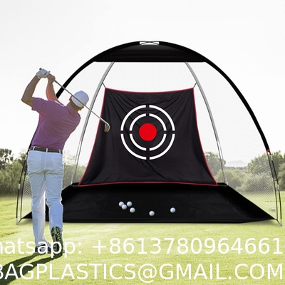 Golf Hitting Cage Practice Aid For Outdoor, Golf Practice Net, Hitting Aids Nets, Portable Golf Impact Nets Cages