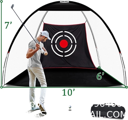 Golf Hitting Cage Practice Aid For Outdoor, Golf Practice Net, Hitting Aids Nets, Portable Golf Impact Nets Cages