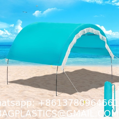 Outdoor Camping Beach Sunshade Sky Tent, Beach Canopy Tent Sun Shade, Gradient Beach Canopy, Stability Upgraded tent
