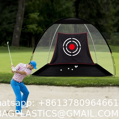 Golf Hitting Cage Practice Aid For Outdoor, Golf Practice Net, Hitting Aids Nets, Portable Golf Impact Nets Cages