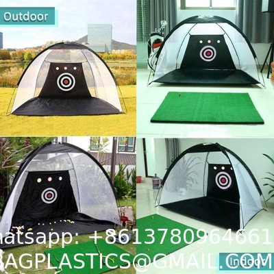 Golf Hitting Cage Practice Aid For Outdoor, Golf Practice Net, Hitting Aids Nets, Portable Golf Impact Nets Cages