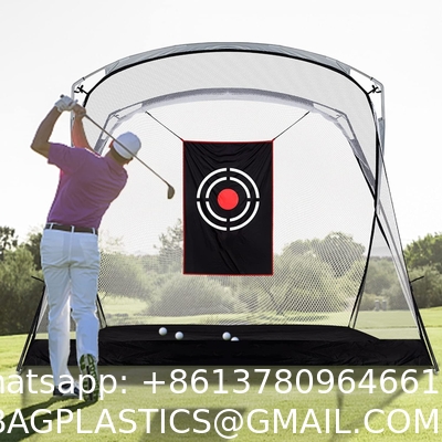 Golf Hitting Cage Practice Aid For Outdoor, Golf Practice Net, Hitting Aids Nets, Portable Golf Impact Nets Cages