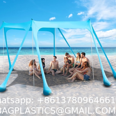 Outdoor Camping Beach Sunshade Sky Tent, Beach Canopy Tent Sun Shade, Gradient Beach Canopy, Stability Upgraded tent