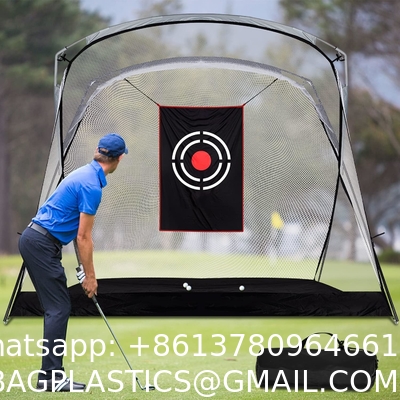 Golf Hitting Cage Practice Aid For Outdoor, Golf Practice Net, Hitting Aids Nets, Portable Golf Impact Nets Cages