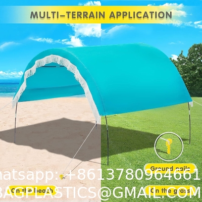 Outdoor Camping Beach Sunshade Sky Tent, Beach Canopy Tent Sun Shade, Gradient Beach Canopy, Stability Upgraded tent