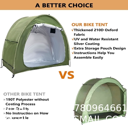 Outdoor Bicycle Storage Room Tent, Bike Cover Storage Outdoor Portable Bicycle Tent, Storage Tent for Home Garden