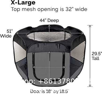 Tent Outdoor, Pet Enclosure Tent Suitable for Cats and Small Animals, Indoor Playpen Portable Exercise Tent with Car