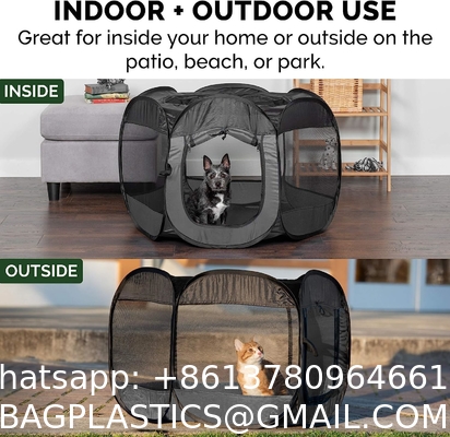 Tent Outdoor, Pet Enclosure Tent Suitable for Cats and Small Animals, Indoor Playpen Portable Exercise Tent with Car