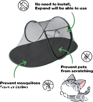 Tent Outdoor, Pet Enclosure Tent Suitable for Cats and Small Animals, Indoor Playpen Portable Exercise Tent with Car