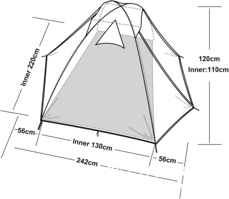 Hiking Camping Tent, Tent Suitable for Outdoor, Hiking, Glamping, Outdoor Products Backpacking Tents,
