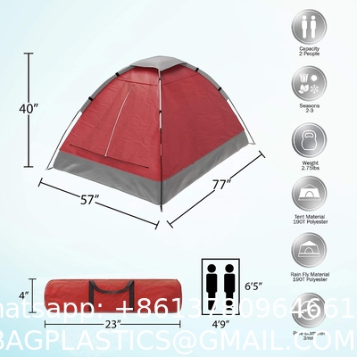 Hiking Camping Tent, Tent Suitable for Outdoor, Hiking, Glamping, Outdoor Products Backpacking Tents,