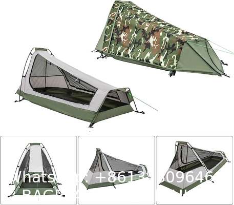 Ultralight Camping Tent, Ultralight Single Person Bivy Tent for Camp Waterproof 1 Man Tent Camping Hiking Backpack