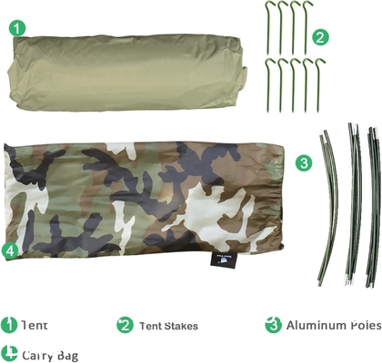 Ultralight Camping Tent, Ultralight Single Person Bivy Tent for Camp Waterproof 1 Man Tent Camping Hiking Backpack