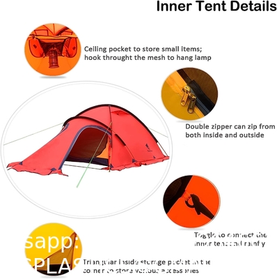 Ultralight Camping Tent, Ultralight Single Person Bivy Tent for Camp Waterproof 1 Man Tent Camping Hiking Backpack
