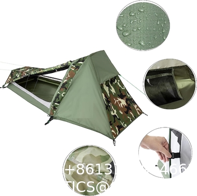 Ultralight Camping Tent, Ultralight Single Person Bivy Tent for Camp Waterproof 1 Man Tent Camping Hiking Backpack