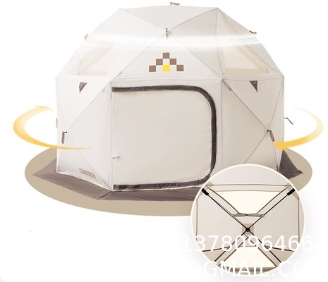 Luxury Large Glamping Tent Outdoor Geodesic Dome Tent Event Dome Outdoor With Shower Toilet, Canopy Gazebos Screen