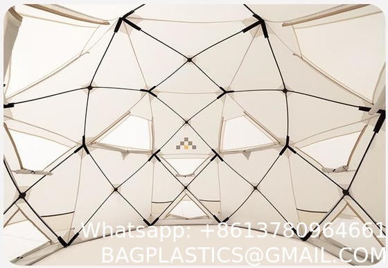 Luxury Large Glamping Tent Outdoor Geodesic Dome Tent Event Dome Outdoor With Shower Toilet, Canopy Gazebos Screen