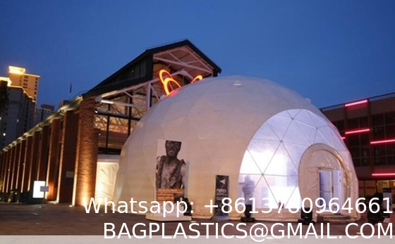 Luxury Large Glamping Tent Outdoor Geodesic Dome Tent Event Dome Outdoor With Shower Toilet, Canopy Gazebos Screen