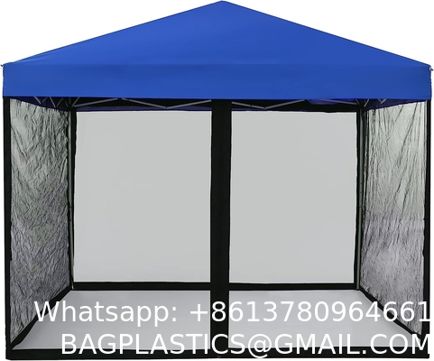 Mosquito Net with Zipper for 10' x 10' Patio Gazebo Canopy Tent, Zippered Mesh Sidewalls Screen Walls for Outdoor