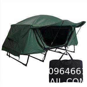 Camping Tent Cot, Folding Tent Combo Air Mattress & Sleeping Bag, Off-Ground Tent Shelter with Carry Bag for Hiking