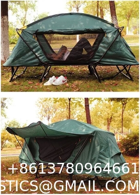 Camping Tent Cot, Folding Tent Combo Air Mattress & Sleeping Bag, Off-Ground Tent Shelter with Carry Bag for Hiking