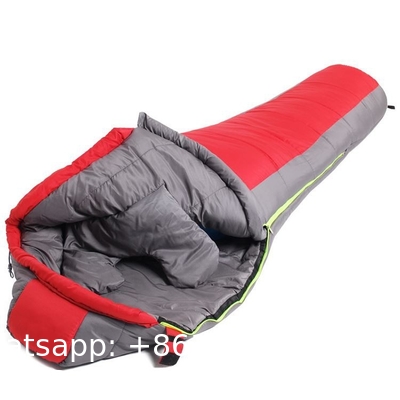 Mummy Sleeping Bag, 0°F Sleeping Bag for Big & Tall Adults, No-Snag Zipper Adjustable Hood for Warmth Ventilati