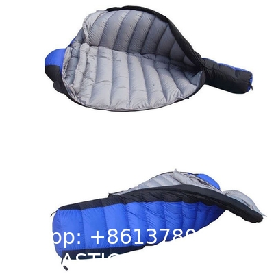Mummy Sleeping Bag, 0°F Sleeping Bag for Big & Tall Adults, No-Snag Zipper Adjustable Hood for Warmth Ventilati
