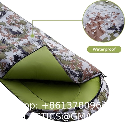 Camouflage Camping Sleeping Bag, Adults & Kids Seasons Warm Cold Weather Hiking Camping Indoor Outdoor Use