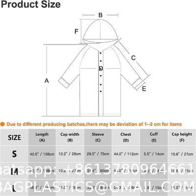 Oxford Raincoat Polyester & PVC Raincoat PVC Raincoat EVA Raincoat, Rain Poncho Reusable Unisex for Women Rain Cape