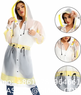 Oxford Raincoat Polyester & PVC Raincoat PVC Raincoat EVA Raincoat, Rain Poncho Reusable Unisex for Women Rain Cape