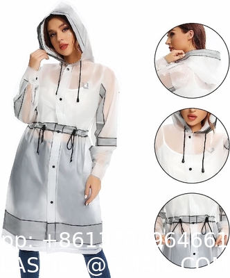 Oxford Raincoat Polyester & PVC Raincoat PVC Raincoat EVA Raincoat, Rain Poncho Reusable Unisex for Women Rain Cape