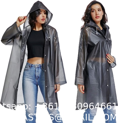 Oxford Raincoat Polyester & PVC Raincoat PVC Raincoat EVA Raincoat, Rain Poncho Reusable Unisex for Women Rain Cape