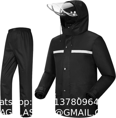 Rain Suit Jacket & Trouser Suit Raincoat for Men & Women Outdoor All-Sport Waterproof Breathable Anti-storm