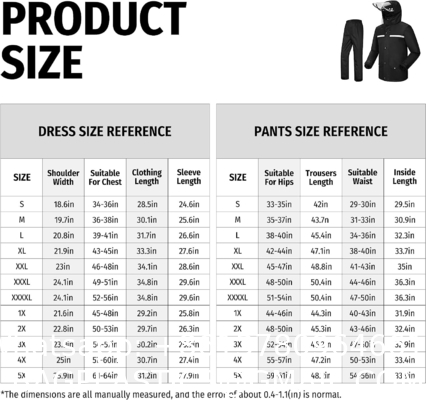 Rain Suit Jacket & Trouser Suit Raincoat for Men & Women Outdoor All-Sport Waterproof Breathable Anti-storm