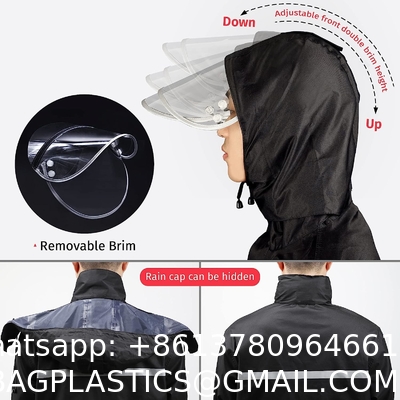 Rain Suit Jacket & Trouser Suit Raincoat for Men & Women Outdoor All-Sport Waterproof Breathable Anti-storm