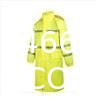 Reflective Raincoat, Classic Raincoat Waterproof Hi Vis Reflective Long Rain Jacket ANSI Class 3 Yellow, 4X-Large