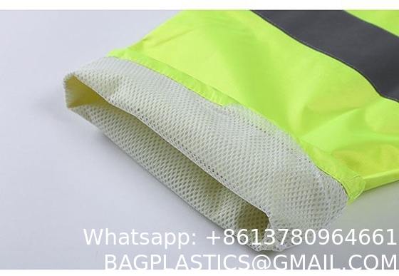 Reflective Raincoat, Classic Raincoat Waterproof Hi Vis Reflective Long Rain Jacket ANSI Class 3 Yellow, 4X-Large