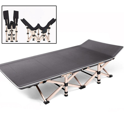 Oxford Folding Steel Camp Emergency Beds Cot olding Bed, Camping Cot Bed Foldable Customized 600D Polyester Fabric