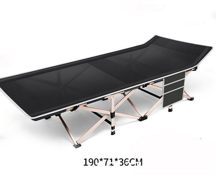 Oxford Folding Steel Camp Emergency Beds Cot olding Bed, Camping Cot Bed Foldable Customized 600D Polyester Fabric