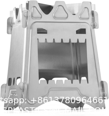 Picnic BBQ Cooker Portable Folding Stainless Steel Backpacking Stove Wood Burning Camp Stoves