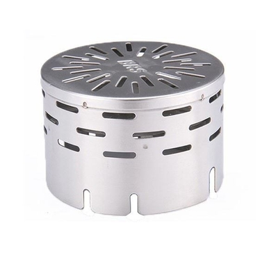 Stainless Steel Camping Heating Stove Cover, Camping Mini Heater Warming Stove Cover for Outdoor Backpacking Hiking
