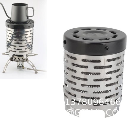 Stainless Steel Camping Heating Stove Cover, Camping Mini Heater Warming Stove Cover for Outdoor Backpacking Hiking