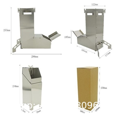 Rocket Stove Rocket Stove for Cooking Portable Wood Burning Stove Mini Wood Stove Wood Fire Camping Stove