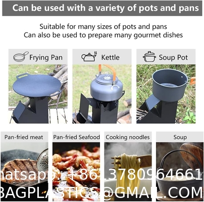 Rocket Stove Rocket Stove for Cooking Portable Wood Burning Stove Mini Wood Stove Wood Fire Camping Stove