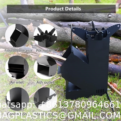 Rocket Stove Rocket Stove for Cooking Portable Wood Burning Stove Mini Wood Stove Wood Fire Camping Stove