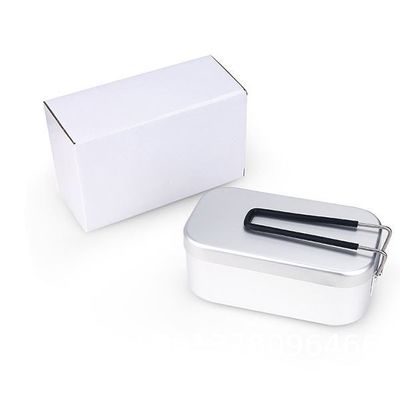Mess Tin Camping Bento Box ornaments Camping Cookware Kit Lunch Container Steaming Rack Set with Storage Bag Picnic