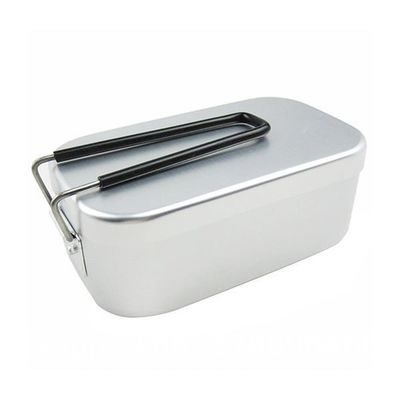 Mess Tin Camping Bento Box ornaments Camping Cookware Kit Lunch Container Steaming Rack Set with Storage Bag Picnic