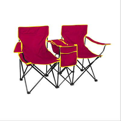 Blue Fabric Folding Double Two Seats Camping Beach Chair With Umbrella Chair Folding Camping Chair