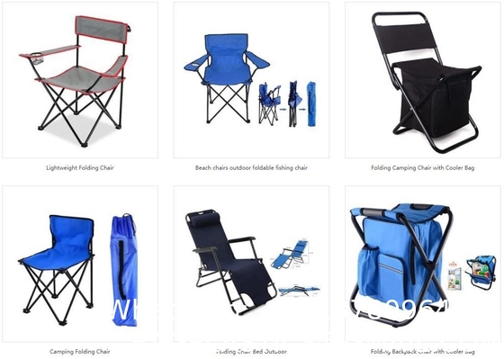 Blue Fabric Folding Double Two Seats Camping Beach Chair With Umbrella Chair Folding Camping Chair