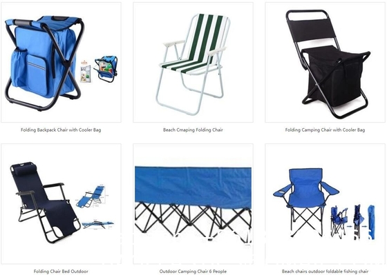 Blue Fabric Folding Double Two Seats Camping Beach Chair With Umbrella Chair Folding Camping Chair